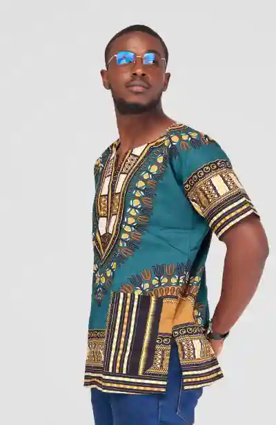 Ankarated Dashiki shirts - Emerald Green