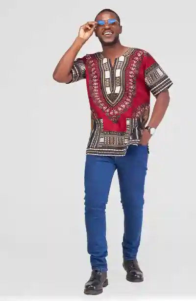 Ankarated Dashiki shirts - Maroon
