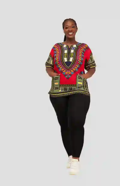 Dashiki Shirt – Red